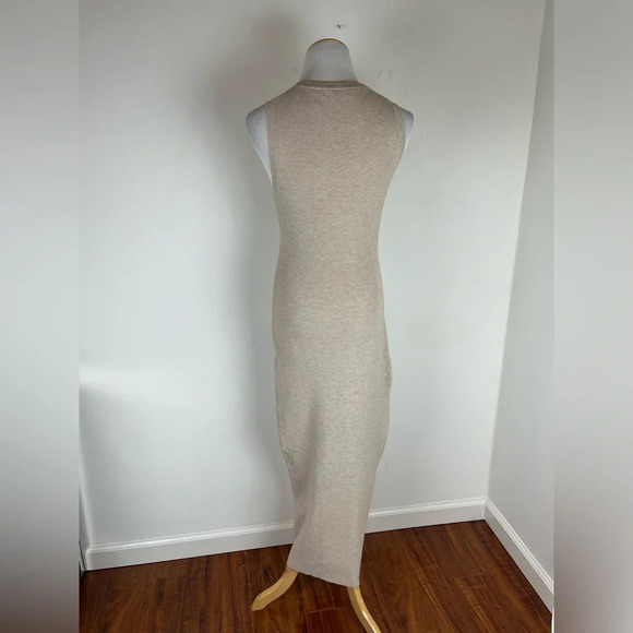 Elyse Walker Daphne Sweater Maxi Dress Cream Size M - Picture 6 of 9